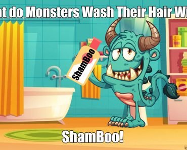 What do Monster Wash Their Hair With?