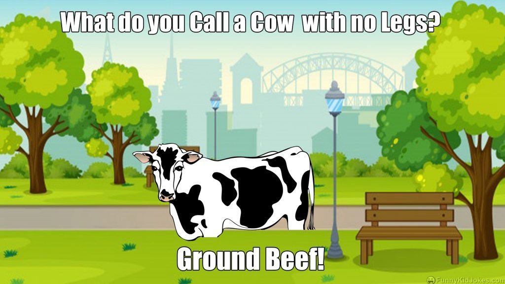  What Do You Call A Cow With No Legs Funny Kid Jokes