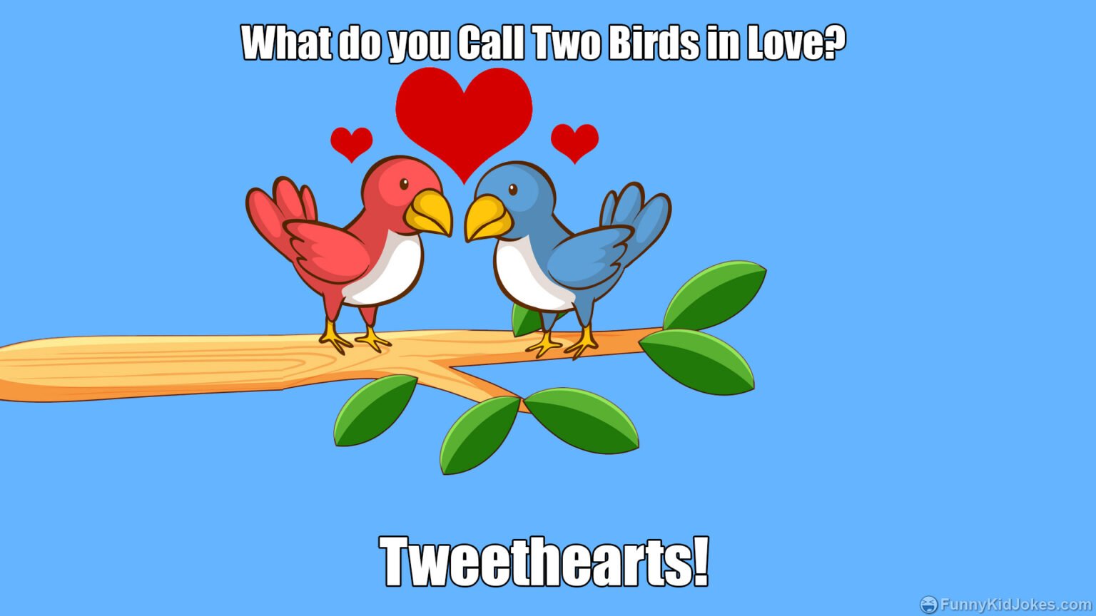 what-do-you-call-two-birds-in-love-funny-kid-jokes