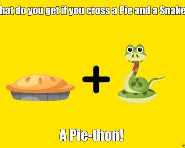 What do you get if you cross a pie and a snake?
