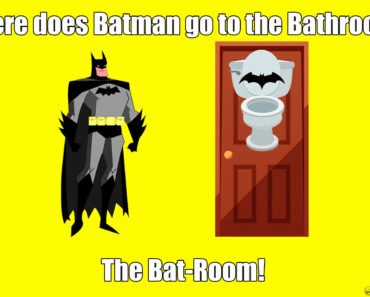 Where does Batman go to the Bathroom?